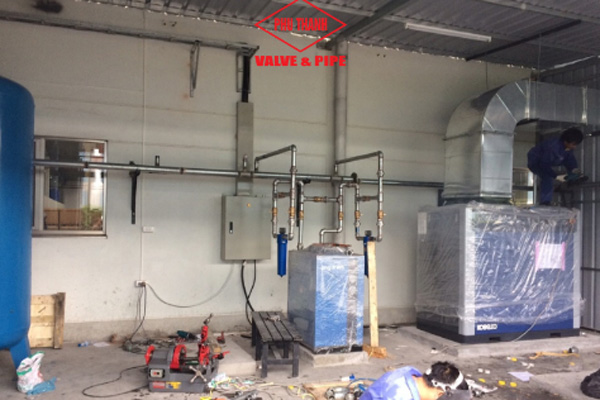 Vị trí lắp đặt và xây phòng riêng cho hệ thống nén khí