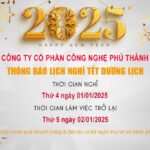 THÔNG BÁO LỊCH NGHỈ TẾT DƯƠNG LỊCH 2025