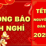 THÔNG BÁO LỊCH NGHỈ TẾT NGUYÊN ĐÁN ẤT TỴ 2025