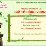 THÔNG BÁO NGHỈ LỄ GIỖ TỔ HÙNG VƯƠNG