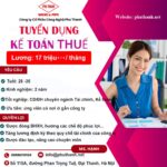 TUYỂN DỤNG KẾ TOÁN THUẾ